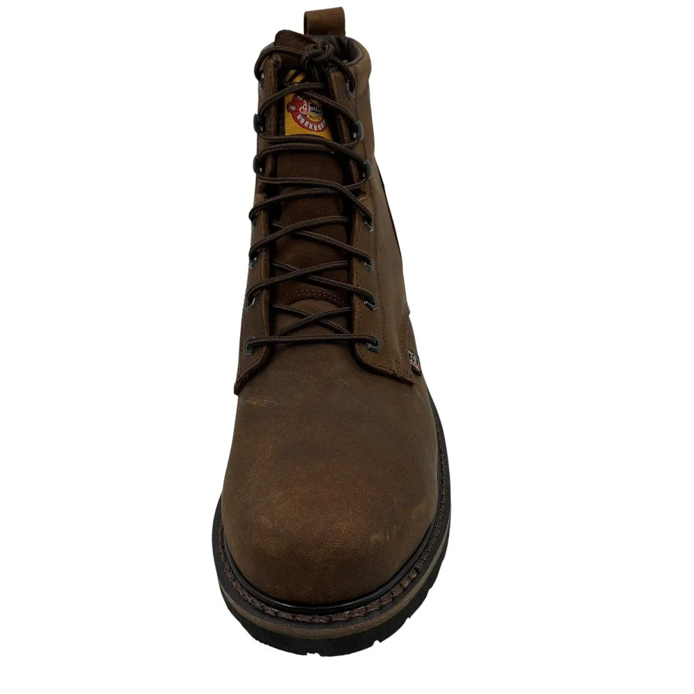 Justin Original Workboots WK969 Men 14EE Brown Leather Steel Toe Waterproof Boot